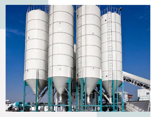 Строительство цементных силосов в Новокубанске