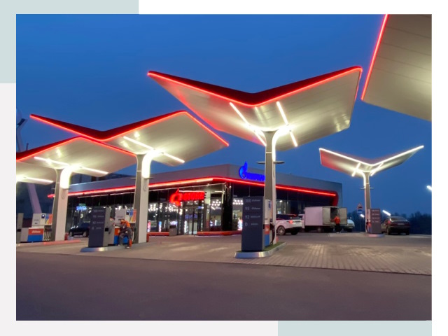 Навесы для АЗС в Новокубанске