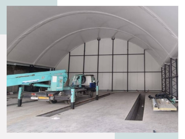 Внутреннее оснащение ангаров в Новокубанске